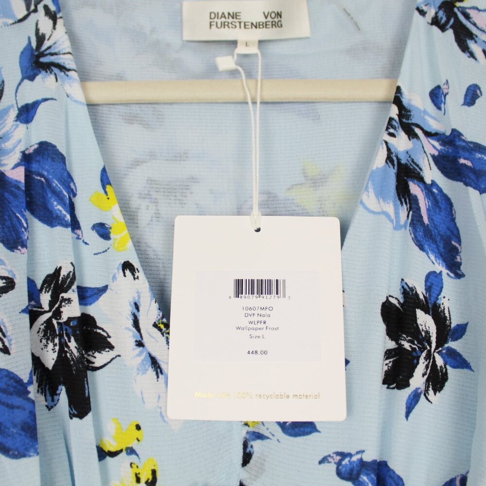 NWT Diane von Furstenberg Flutter Sleeve Dress, Small, Medium, Large - Picture 3 of 11